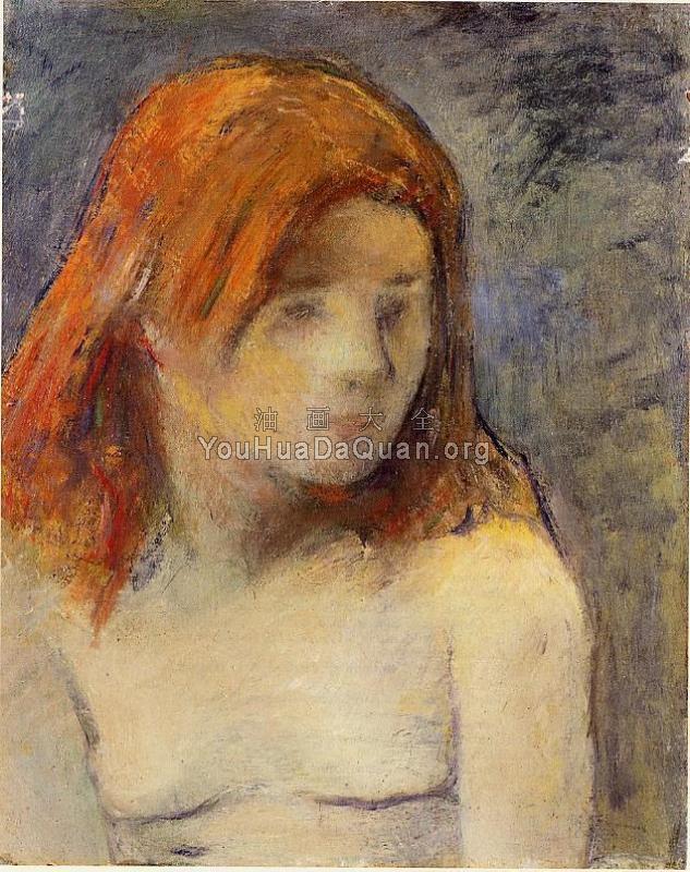 Bust of a Nude Girl - 保罗·高更